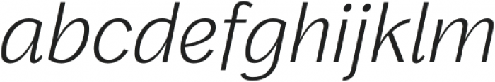 Frock Light Italic otf (300) Font LOWERCASE