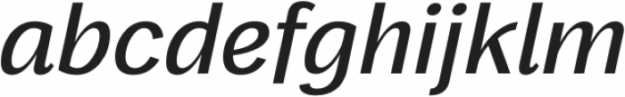 Frock Medium Italic otf (500) Font LOWERCASE