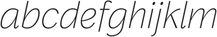 Frock Thin Italic otf (100) Font LOWERCASE