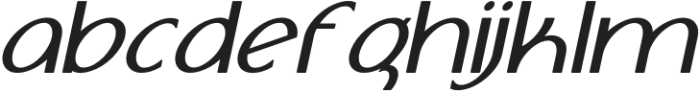Frondeen Italic otf (400) Font LOWERCASE