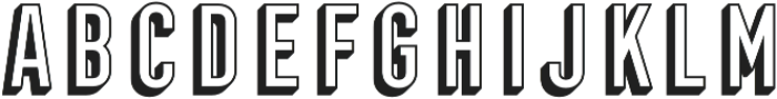 Frontage Condensed 3D otf (400) Font UPPERCASE