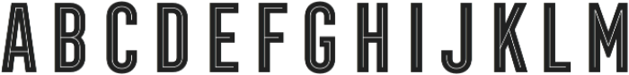 Frontage Condensed Inline otf (400) Font UPPERCASE