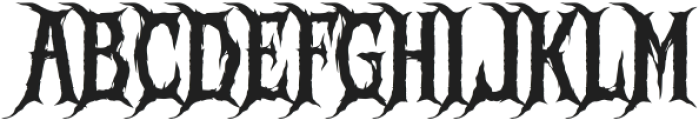 Frost Scream otf (400) Font UPPERCASE