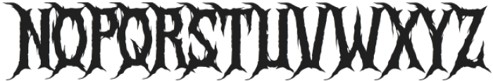 Frost Scream otf (400) Font UPPERCASE
