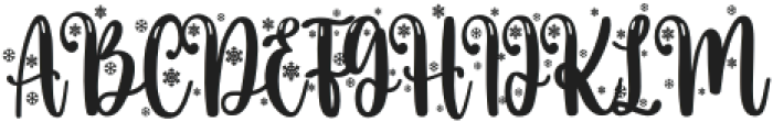 Frosty Cursive Regular otf (400) Font UPPERCASE