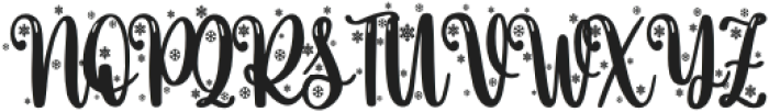 Frosty Cursive Regular otf (400) Font UPPERCASE