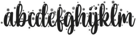 Frosty Cursive Regular otf (400) Font LOWERCASE