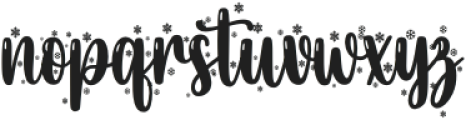 Frosty Cursive Regular otf (400) Font LOWERCASE