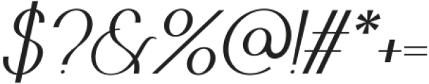 Frosty Garden Italic otf (400) Font OTHER CHARS