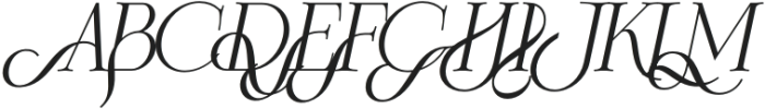 Frosty Garden Italic otf (400) Font LOWERCASE