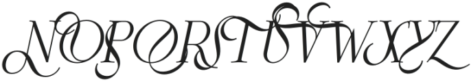 Frosty Garden Italic otf (400) Font LOWERCASE