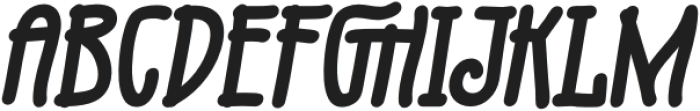 Fruge-Bold Italic otf (700) Font UPPERCASE