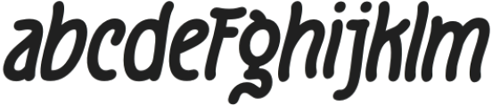 Fruge-Bold Italic otf (700) Font LOWERCASE