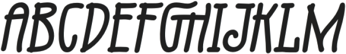 Fruge-Italic otf (400) Font UPPERCASE