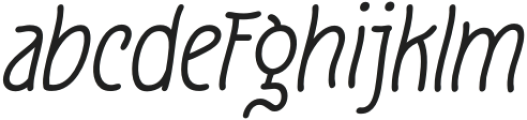 Fruge Light Italic otf (300) Font LOWERCASE