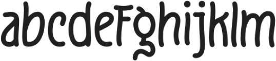 Fruge-Regular otf (400) Font LOWERCASE