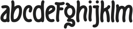 Fruge-bold otf (700) Font LOWERCASE