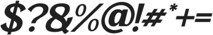 Fruinky Bold Italic otf (700) Font OTHER CHARS
