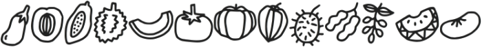 Fruites otf (400) Font UPPERCASE