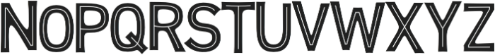 Fruitos R Inline otf (400) Font LOWERCASE
