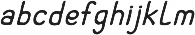 Fruity Regular-Italic otf (400) Font LOWERCASE