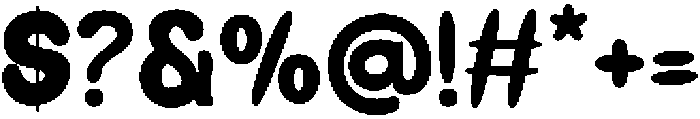 Fruity otf (400) Font OTHER CHARS