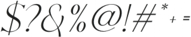 Frunchy Serif Italic Extra Light otf (200) Font OTHER CHARS