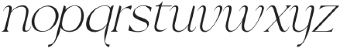 Frunchy Serif Italic Extra Light otf (200) Font LOWERCASE
