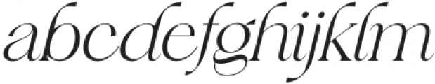 Frunchy Serif Italic Light otf (300) Font LOWERCASE