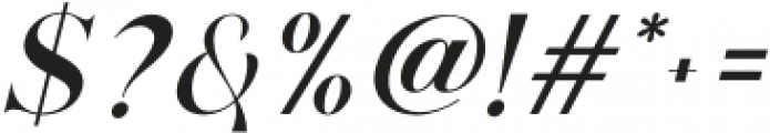 Frunchy Serif Italic Medium otf (500) Font OTHER CHARS