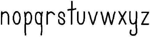 friday otf (400) Font LOWERCASE