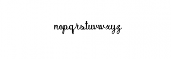 Fraser.ttf Font LOWERCASE