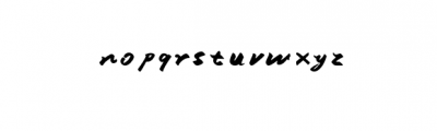 Free handwriting-Handwritten Font Font LOWERCASE