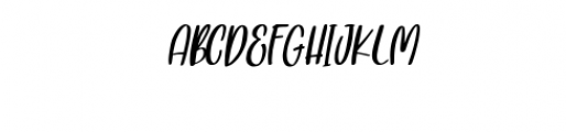 Fresh Love Italic.ttf Font UPPERCASE