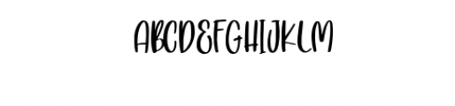 Fresh Love.otf Font UPPERCASE