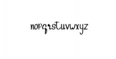freebird.otf Font LOWERCASE