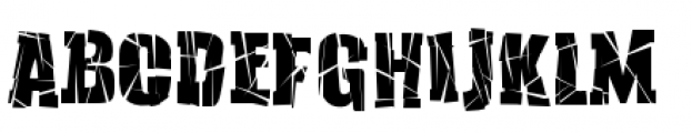 Fracture Font UPPERCASE
