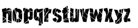 Fracture Font LOWERCASE