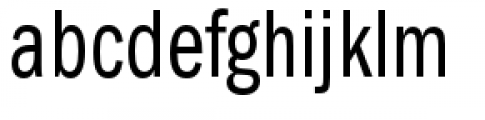 Franklin Gothic Compressed Book Font LOWERCASE