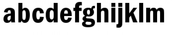 Franklin Gothic Condensed Demi Font LOWERCASE
