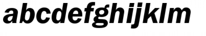 Franklin Gothic Demi Italic Font LOWERCASE