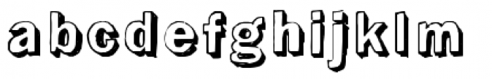 Franklin Gothic Hand Demi Shadow Font LOWERCASE