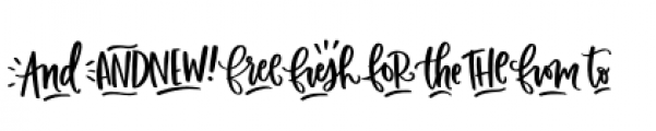 Fresh Picked Extras Font OTHER CHARS