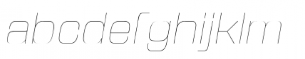 From The Stars UltraLight Italic Font LOWERCASE