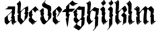 Franklin fracture - Blackletter Font LOWERCASE