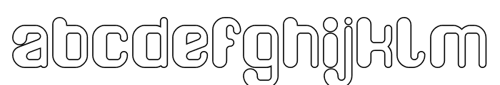 FRIENDLY ROBOT-Hollow Font LOWERCASE