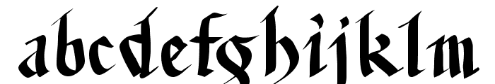 FracturiaSketched Font LOWERCASE