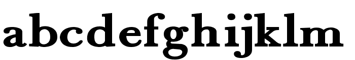 Fradley Extended Font LOWERCASE