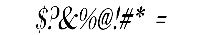 Fradley Narrow Italic Font OTHER CHARS