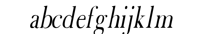 Fradley Narrow Italic Font LOWERCASE
